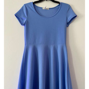 Blue/ lilac skater dress